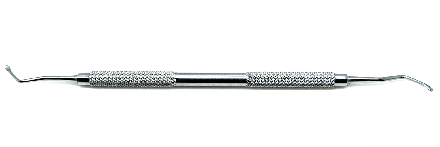 Dental Bone quirúrgico Lucas Curette 85doble Ended cucharas Instrumentos de 2,5mm, de acero inoxidable