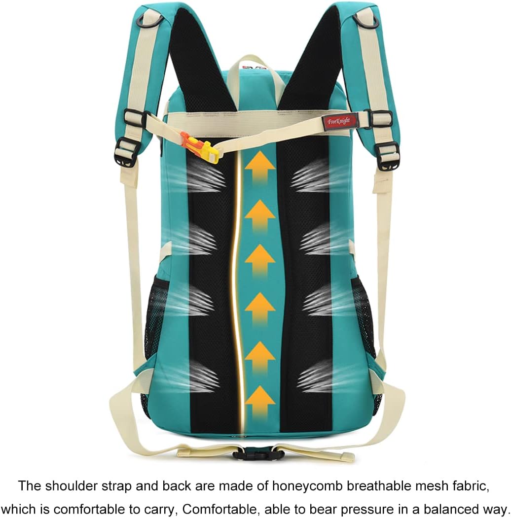 Bseash Mochila de senderismo impermeable de 40L con cubierta de lluvia, bolsa de viaje deportiva al aire libre Daypack para acampar, escalada,
