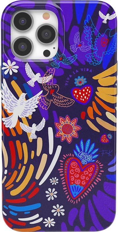 Casely Funda para iPhone 13 Pro Max  Compatible con MagSafe  Viva La Vida  Funda Frida Kahlo Collage