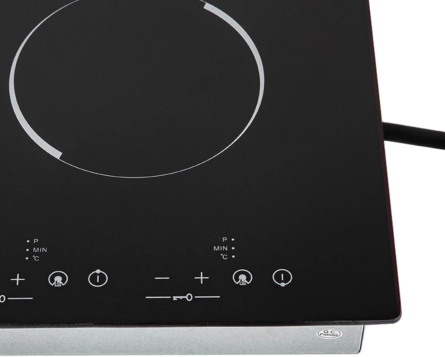 Placa de cocción de inducción portátil de 3000 W, 110 V, 4 quemadores, sensor eléctrico integrado, control táctil, placa caliente eléctrica con