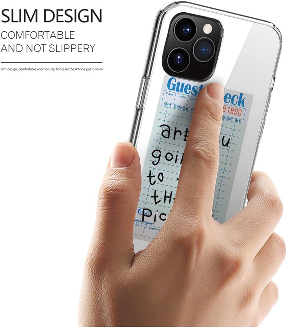 Funda para teléfono que protege tu funda a prueba de golpes para accesorios Comer TPU That Pickle Guest Check Compatible con iPhone 15 14 Pro Max 13
