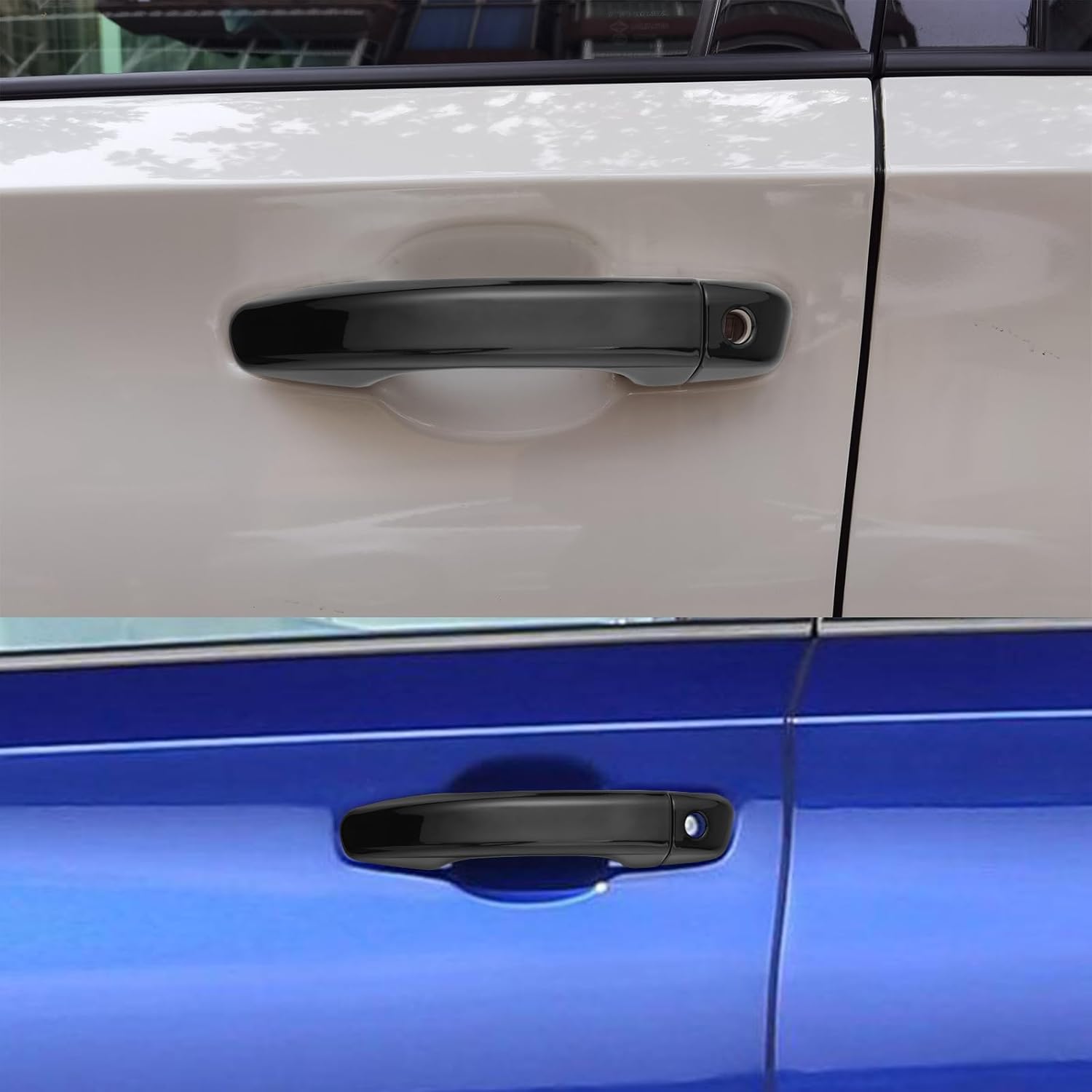 Cubierta para manija de puerta de automóvil compatible con Honda Accord 2018, 2019, 2020, 2021 y 2022, accesorios negros (sin agujeros de entrada