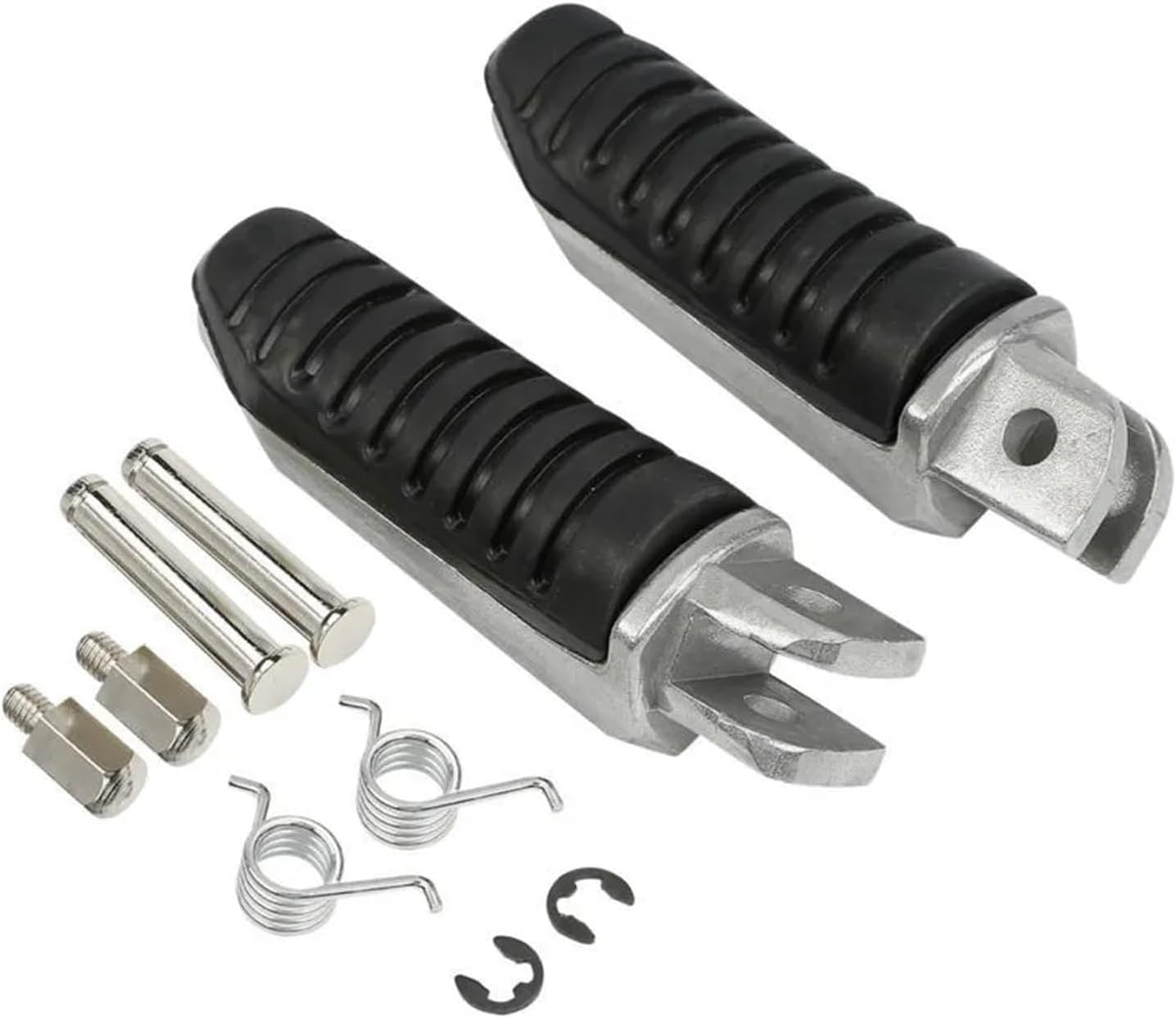 Reposapiés delanteros compatibles con motos V-Strom 1000 Dl1000 DL650 1999-2012 2002-2008 (color cromado)