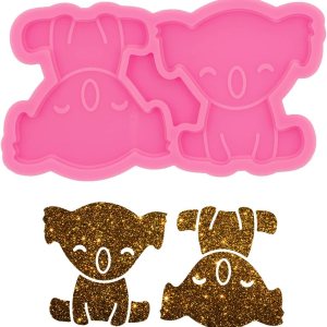 Angel Wings Molde de resina con forma de koala lindo molde de agarre para teléfono, molde de enchufe de teléfono para bricolaje de resina epoxi, Angel Wings Molde de resina con forma de koala lindo molde de agarre para teléfono, molde de enchufe de teléfono para bricolaje de resina epoxi,