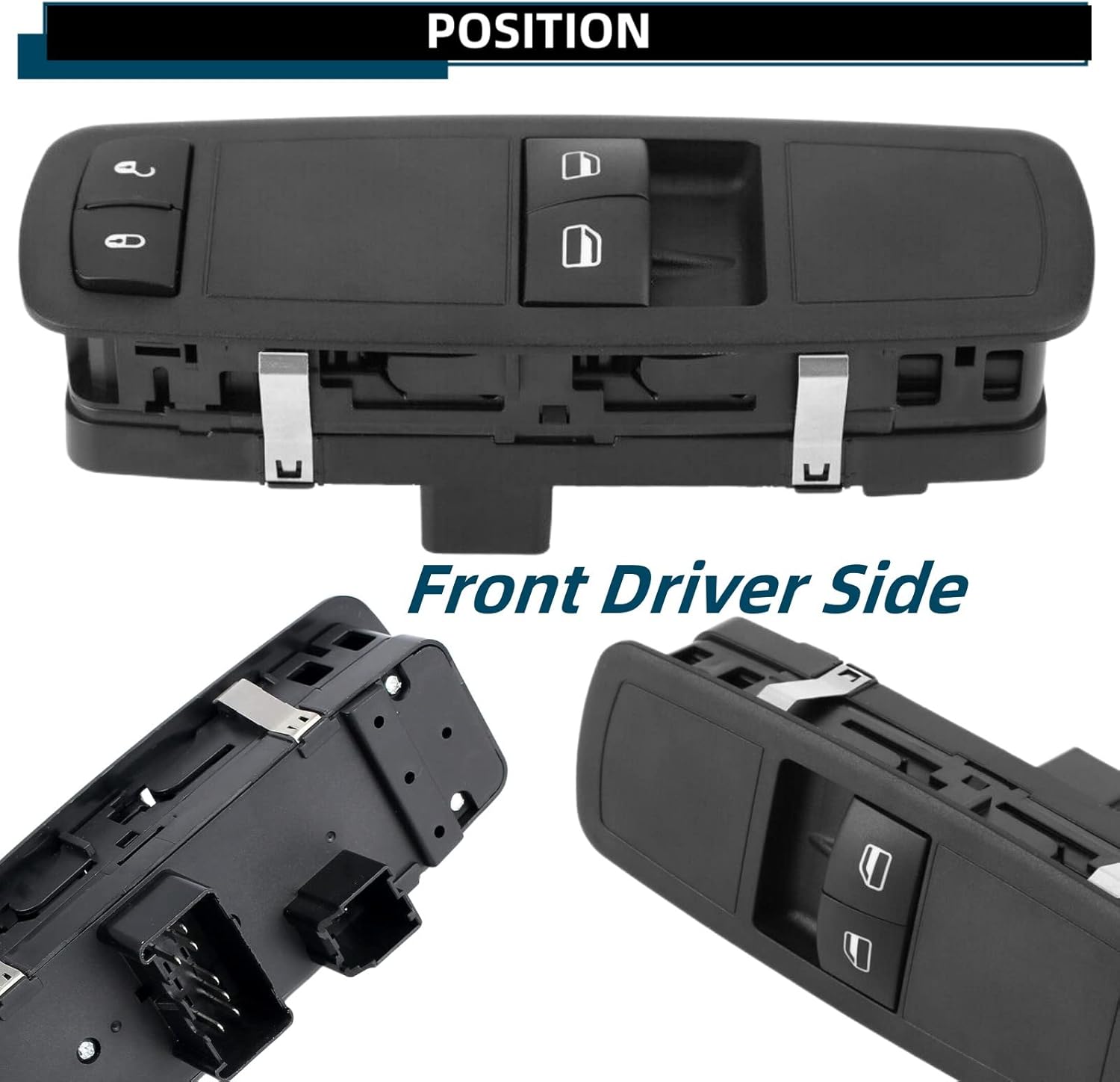 04602537AE Interruptor de ventana principal eléctrico del lado del conductor compatible con Chrysler Town & Country 2008-2009, Dodge Grand Caravan