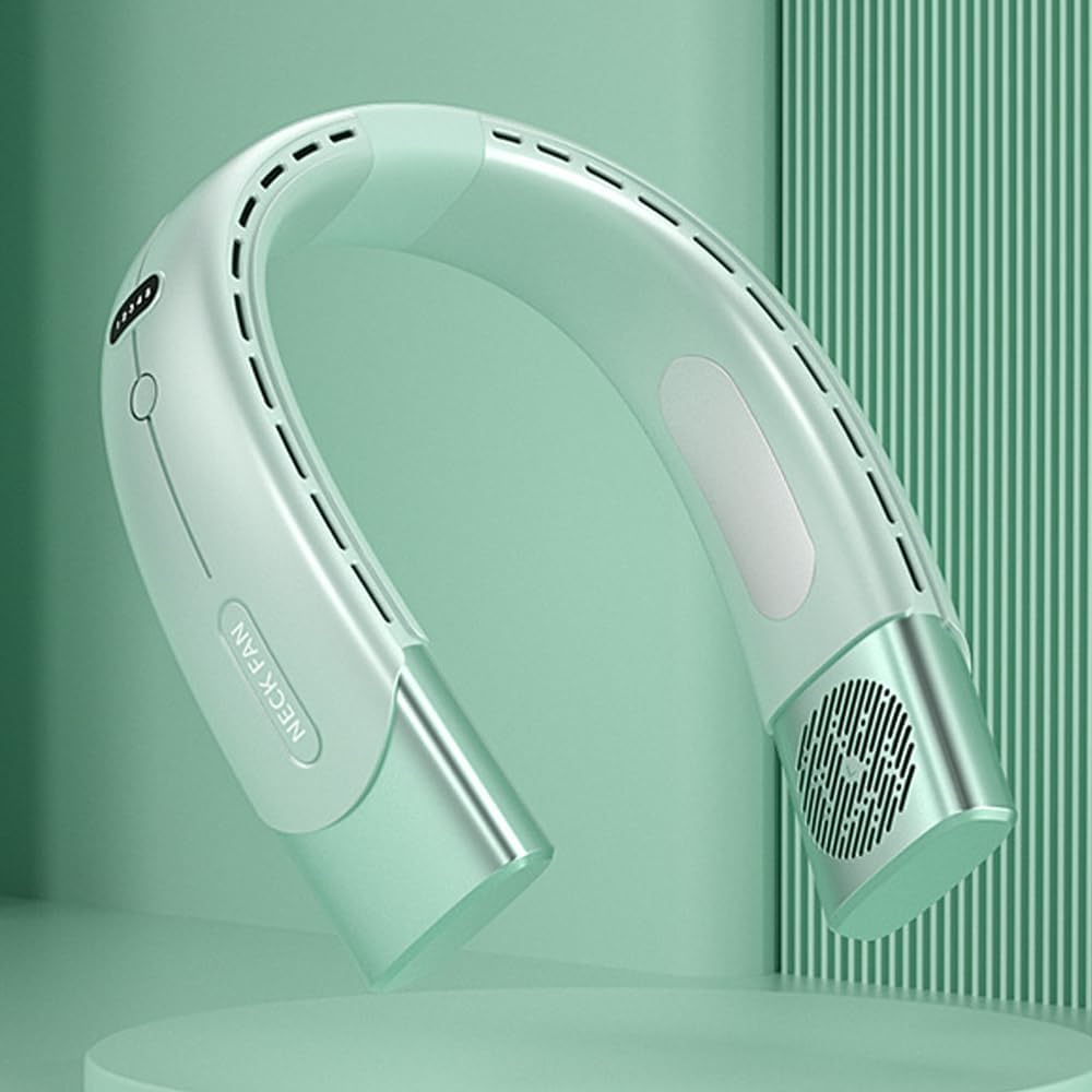 Nuevo ventilador deportivo de verano, ventilador USB, ventilador montado en el cuello, ventilador deportivo portátil, batería de 4000 mAh,