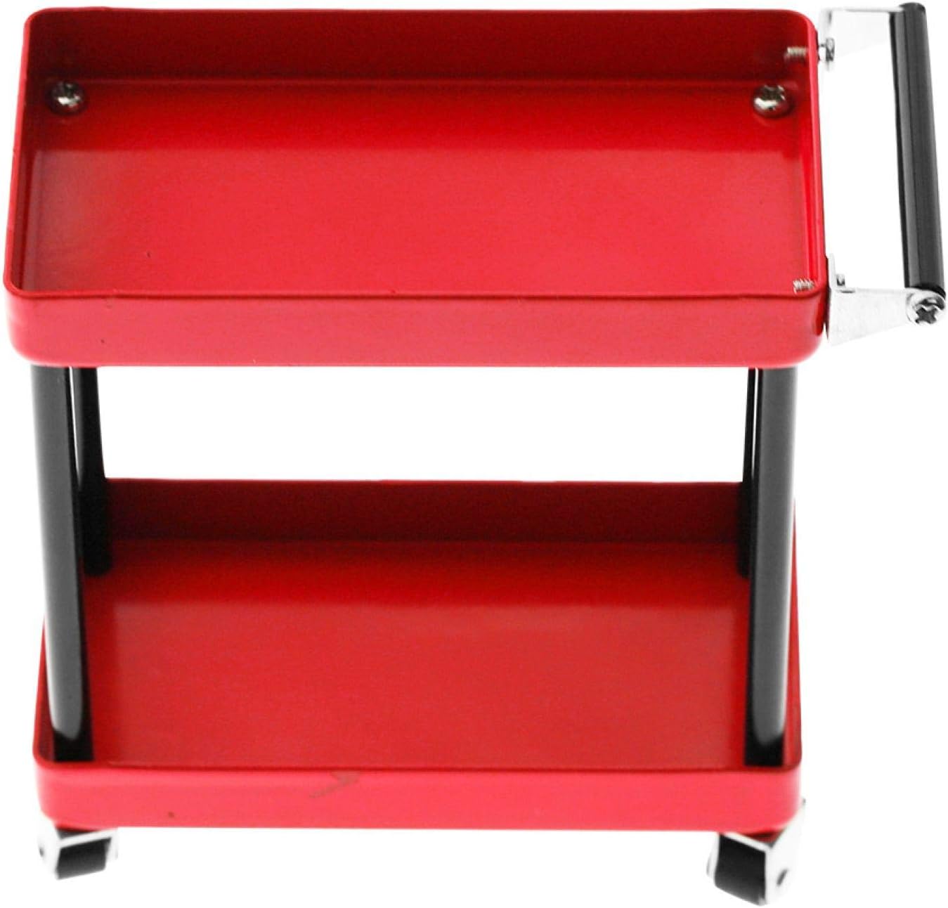 Mini carrito con ruedas a control remoto de 2 niveles, carrito de almacenamiento, organizador de estanterías multiusos, estante de escritorio con