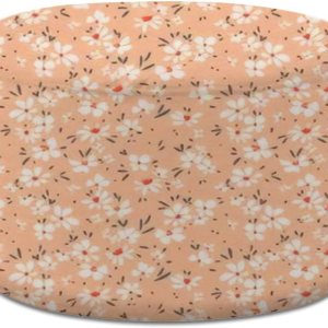 Puf redondo otomano lindo floral pequeño estampado Ditsy textura sin costuras elegante para taburete de pie, reposapiés, taburete de suelo, puf, Puf redondo otomano lindo floral pequeño estampado Ditsy textura sin costuras elegante para taburete de pie, reposapiés, taburete de suelo, puf,