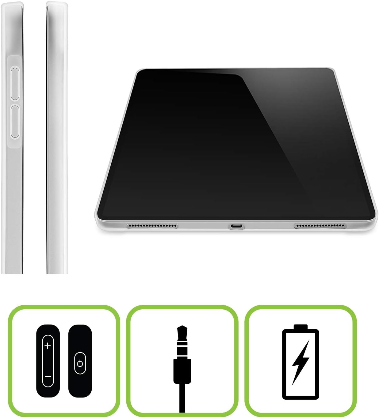 Head Case Designs Traditional Decor Merry Christmas Trees Soft Gel Case Compatible with Samsung Galaxy Tab S8 Plus
