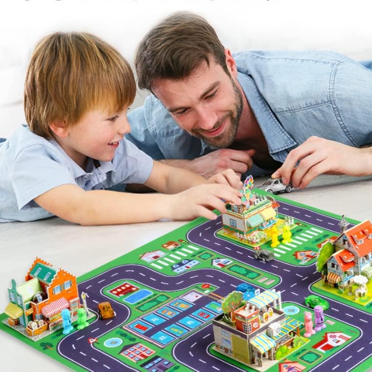 Rompecabezas 3D para niños de 8 a 10 a 12 años, 5 vehículos de tracción hacia atrás, mini auto rompecabezas para niños, rompecabezas de papel