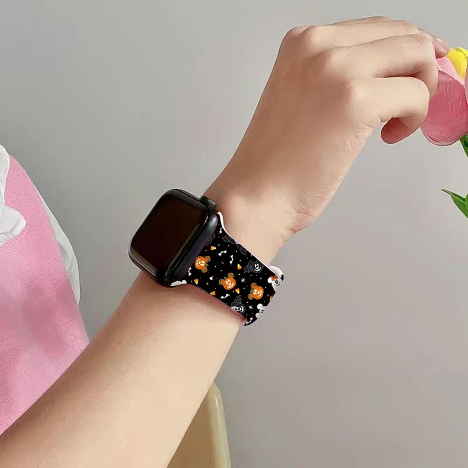 Correa de reloj de la serie Halloween compatible con Apple Watch Band de 1.496 in, 1.575 in, 1.614 in, 1.654 in, 1.732 in, 1.772 in, iWatch SE