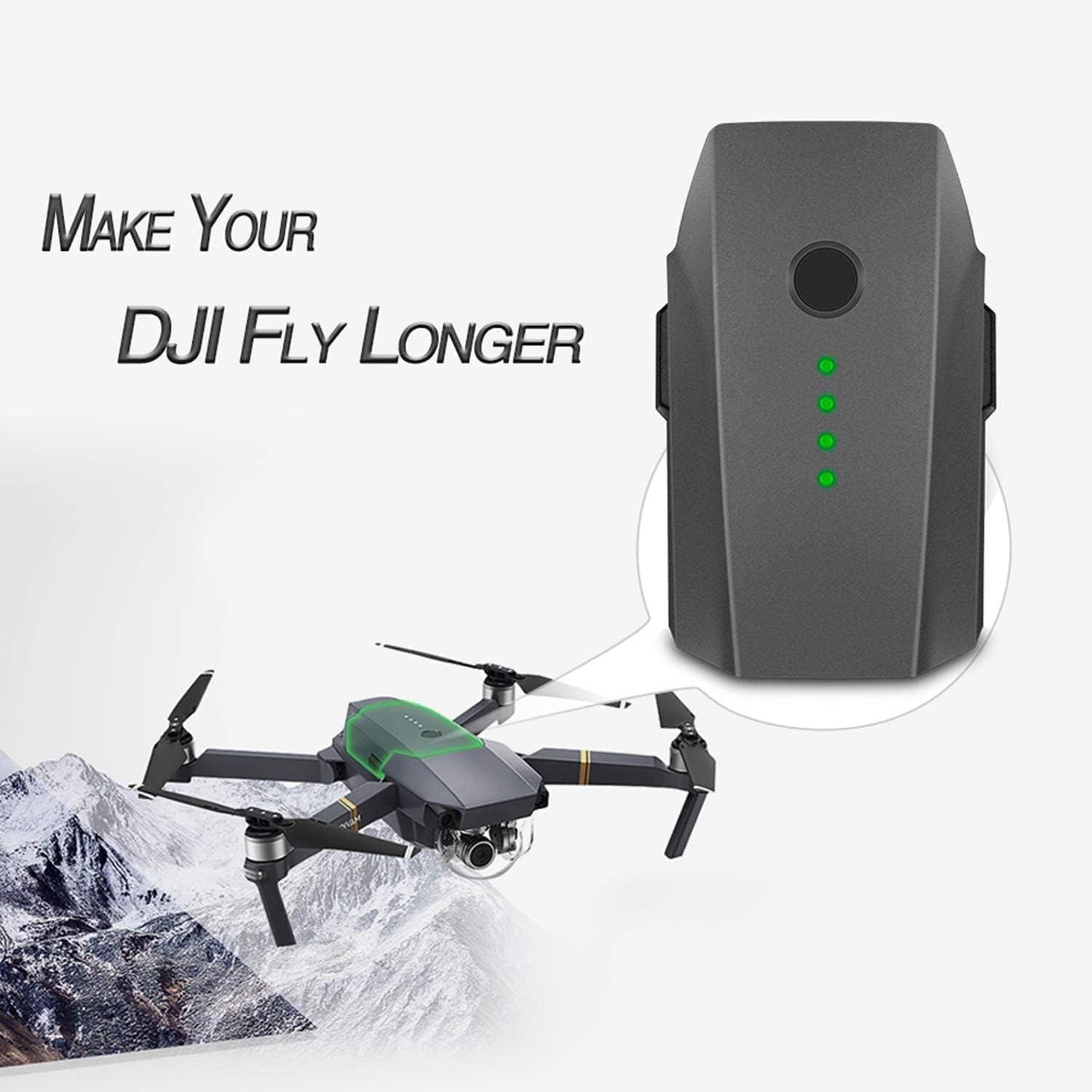 LiveGo Batería de vuelo inteligente LiPo de 3830mAh 11.4V compatible con DJI Mavic Pro, DJI Mavic Pro Platinum, DJI Mavic Pro Alpine Drone blanco