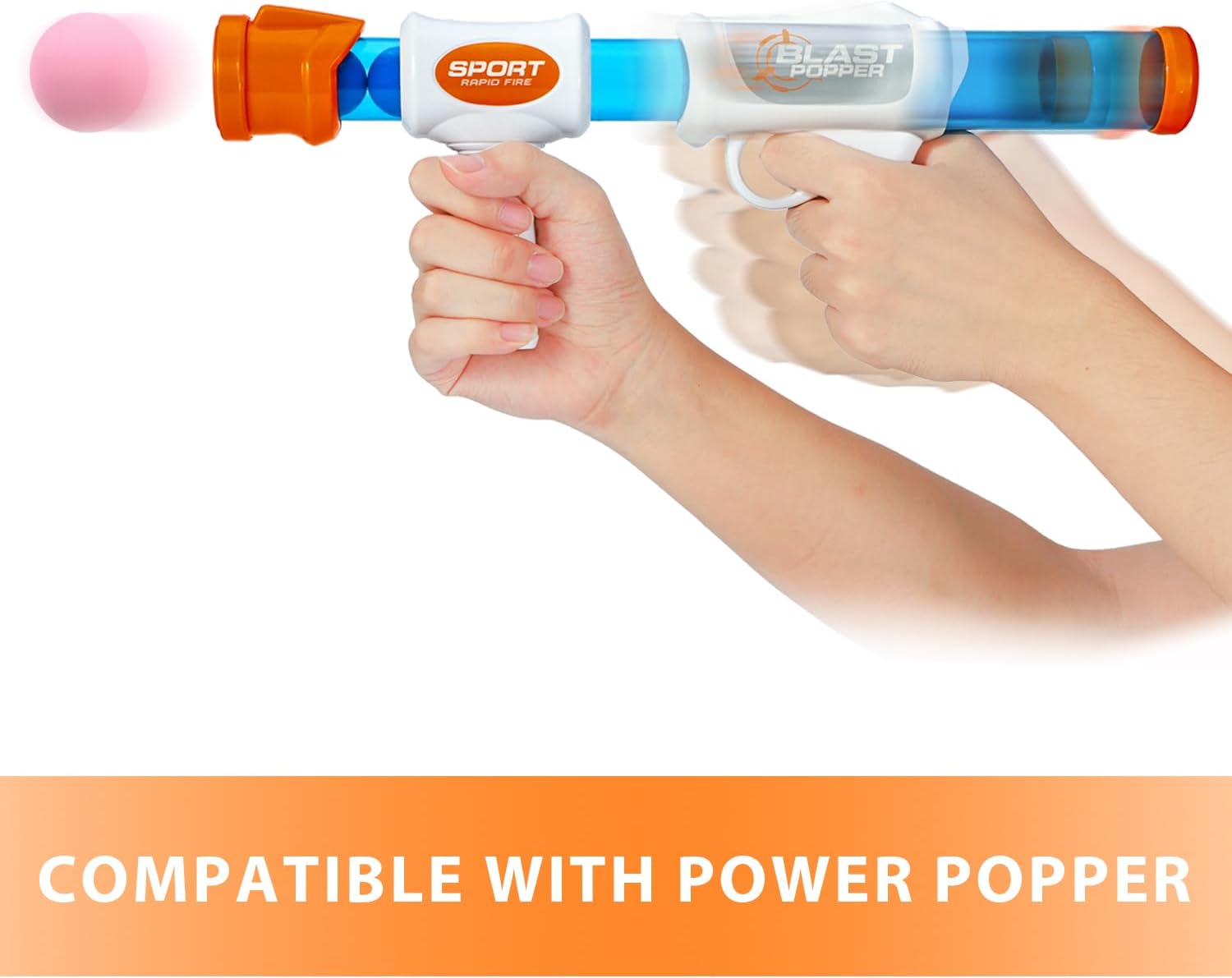 CHAKANLX 48 bolas de recambio Power Popper, bolas de espuma suave de aproximadamente 1.2 pulgadas de diámetro, bolas de espuma para pistolas de