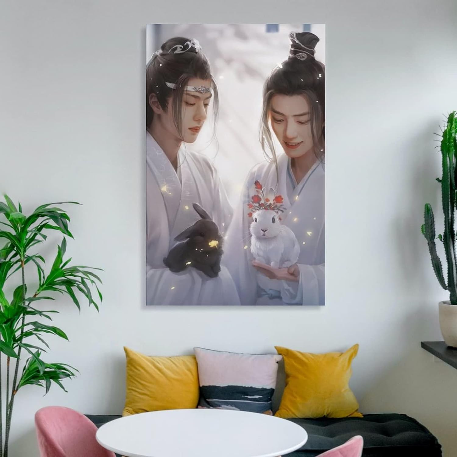 The Untamed Xiao Zhan Wang Yibo Póster (2) Lienzo decorativo para pared, decoración de habitación, decoración de dormitorio, regalos, 08 x 12
