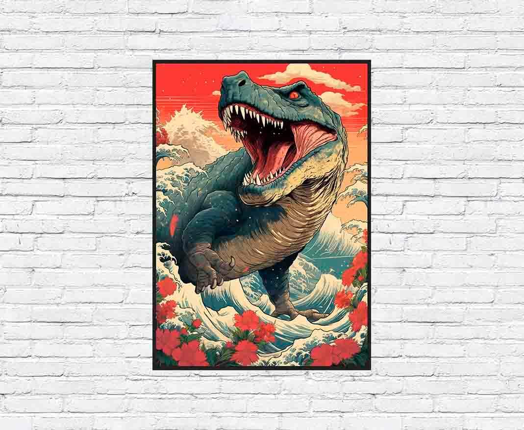 Arte de Avardan Art – Póster japonés de Ukiyo-e para pared, diseño de animales del periodo del año actual, sin marco, N3 (11.693 x 16.535 in  11.7 x