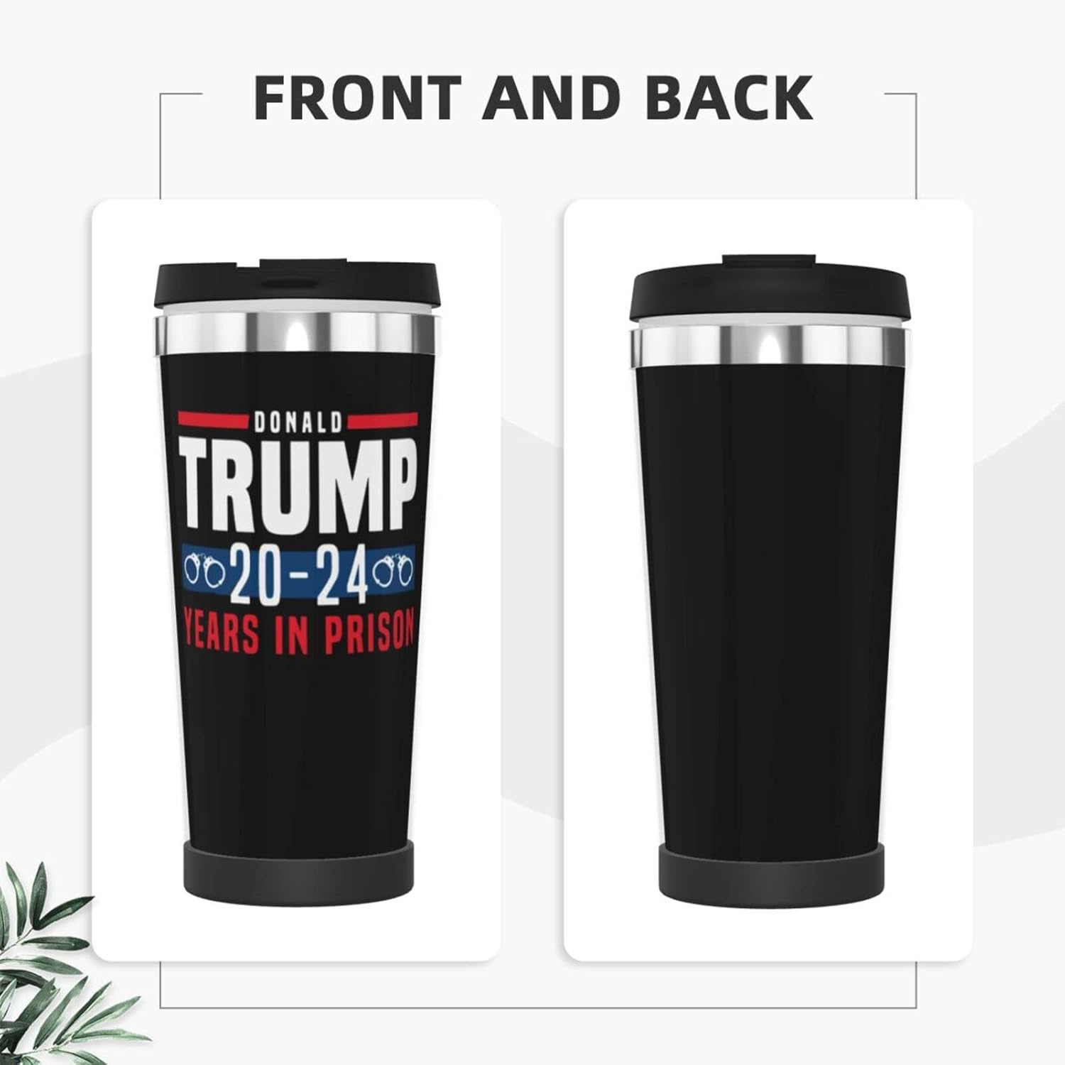 Traitor Trump Is Going To Jail – Taza de café de acero inoxidable de doble pared térmica para bebidas frías y calientes