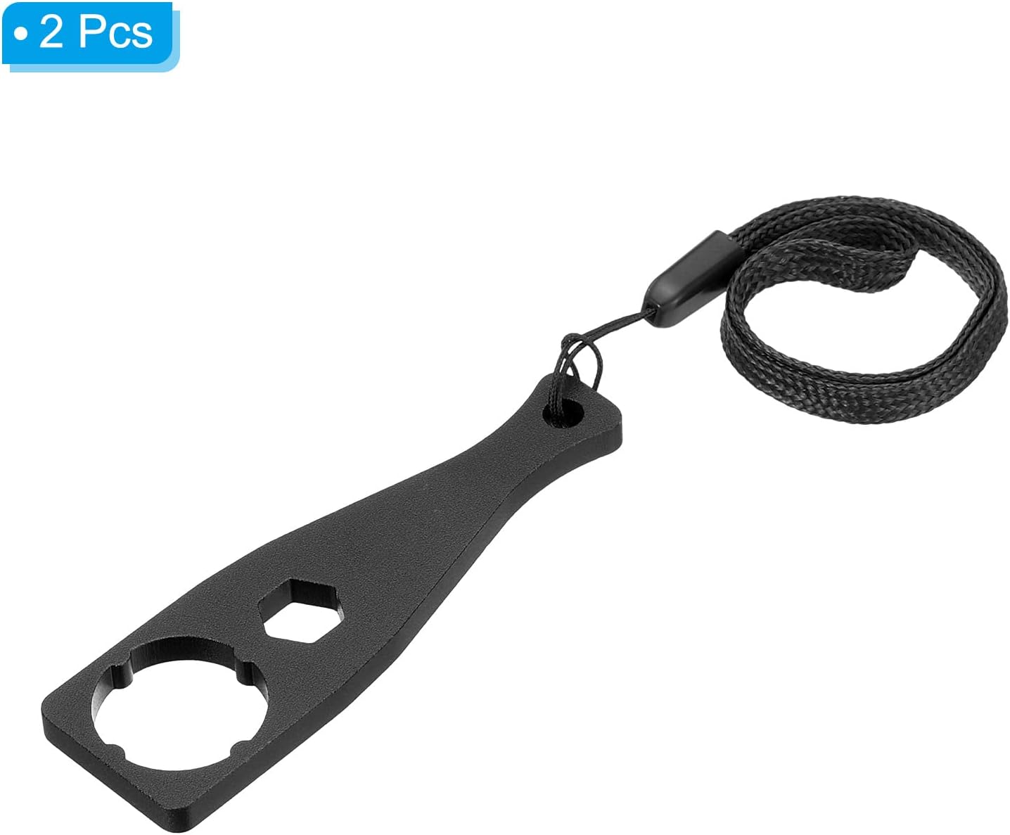 PATIKIL Llave de tornillo para cámara, paquete de 2 unidades de aleación de aluminio para apretar la cámara, perno, tuerca de tornillo con cordón