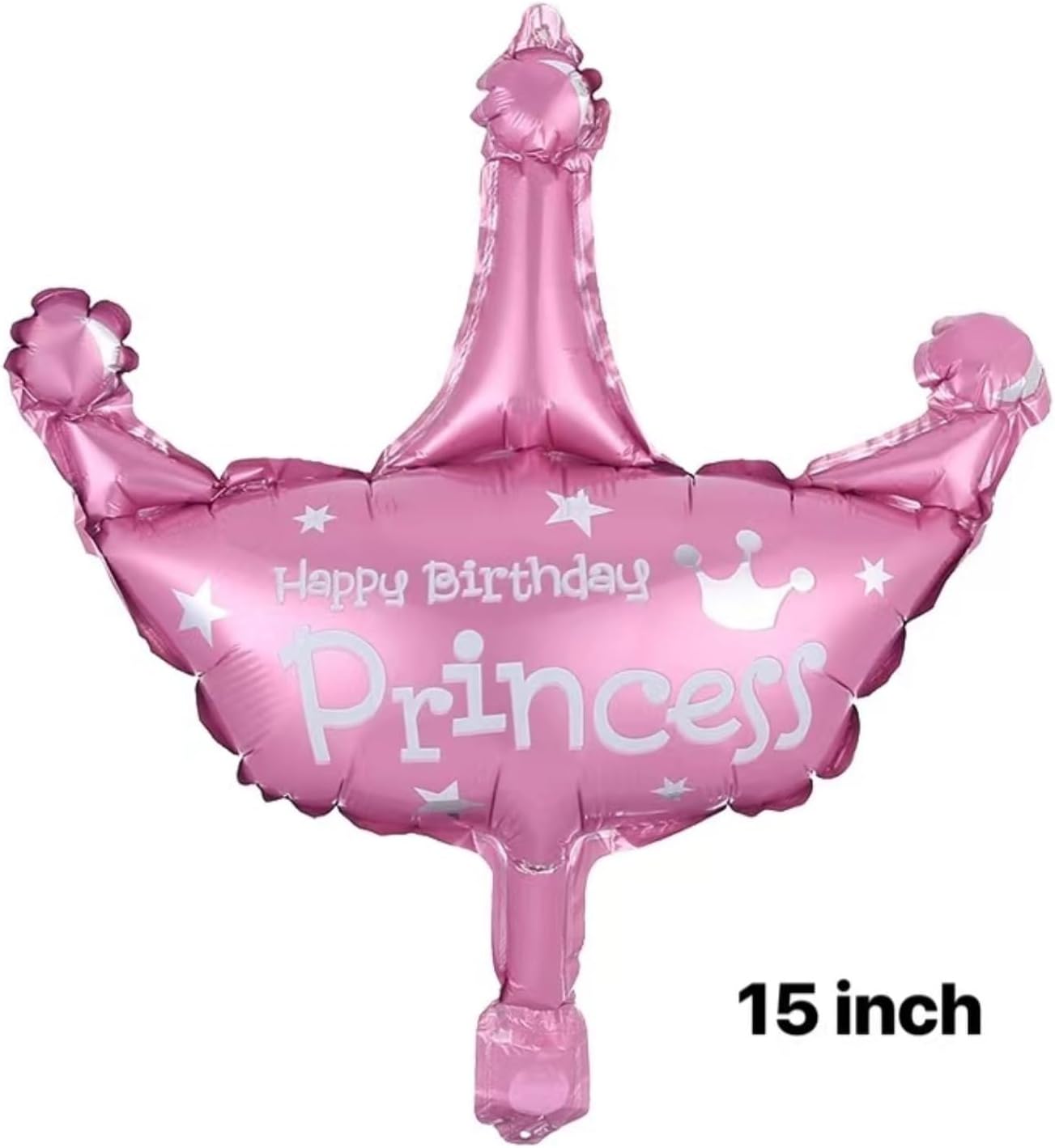Globos rosas del número 6 de 40 pulgadas con corona de princesa, decoraciones de cumpleaños número 6 para niñas (rosa 6)