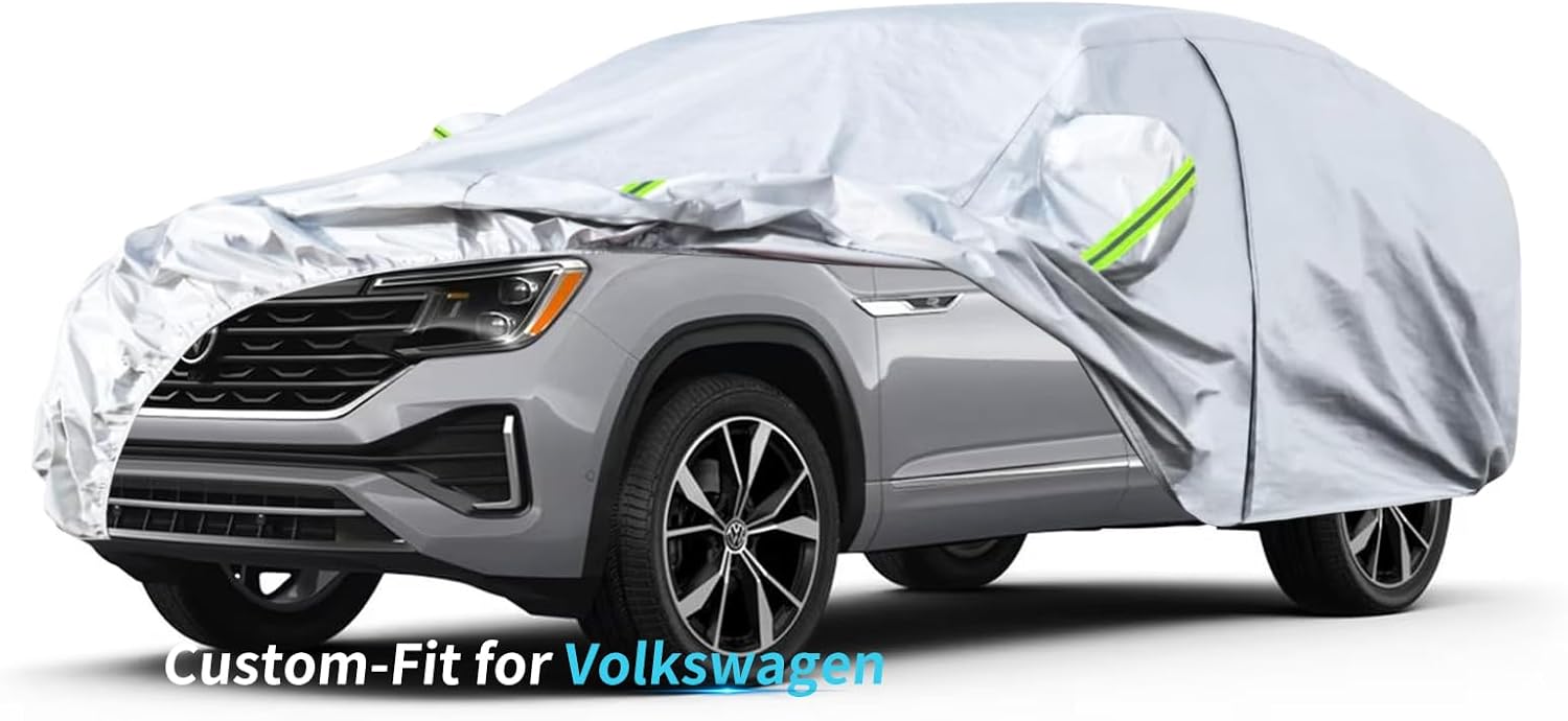 Ajuste personalizado para Volks-wagen – Funda de automóvil de 7 capas impermeable para todo tipo de clima, para exteriores, cubierta completa contra