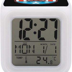 Truck USA Flag Digital Alarm Thermometer Night Glowing 7 Colors Clock with LED for Bedroom Truck USA Flag Digital Alarm Thermometer Night Glowing 7 Colors Clock with LED for Bedroom