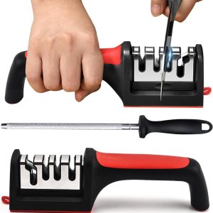 Afilador de cuchillos 4 en 1, accesorios de cuchillos de cocina, ayuda a reparar el pulido, cuchillas no dentadas, herramienta de cuchillos Afilador de cuchillos 4 en 1, accesorios de cuchillos de cocina, ayuda a reparar el pulido, cuchillas no dentadas, herramienta de cuchillos