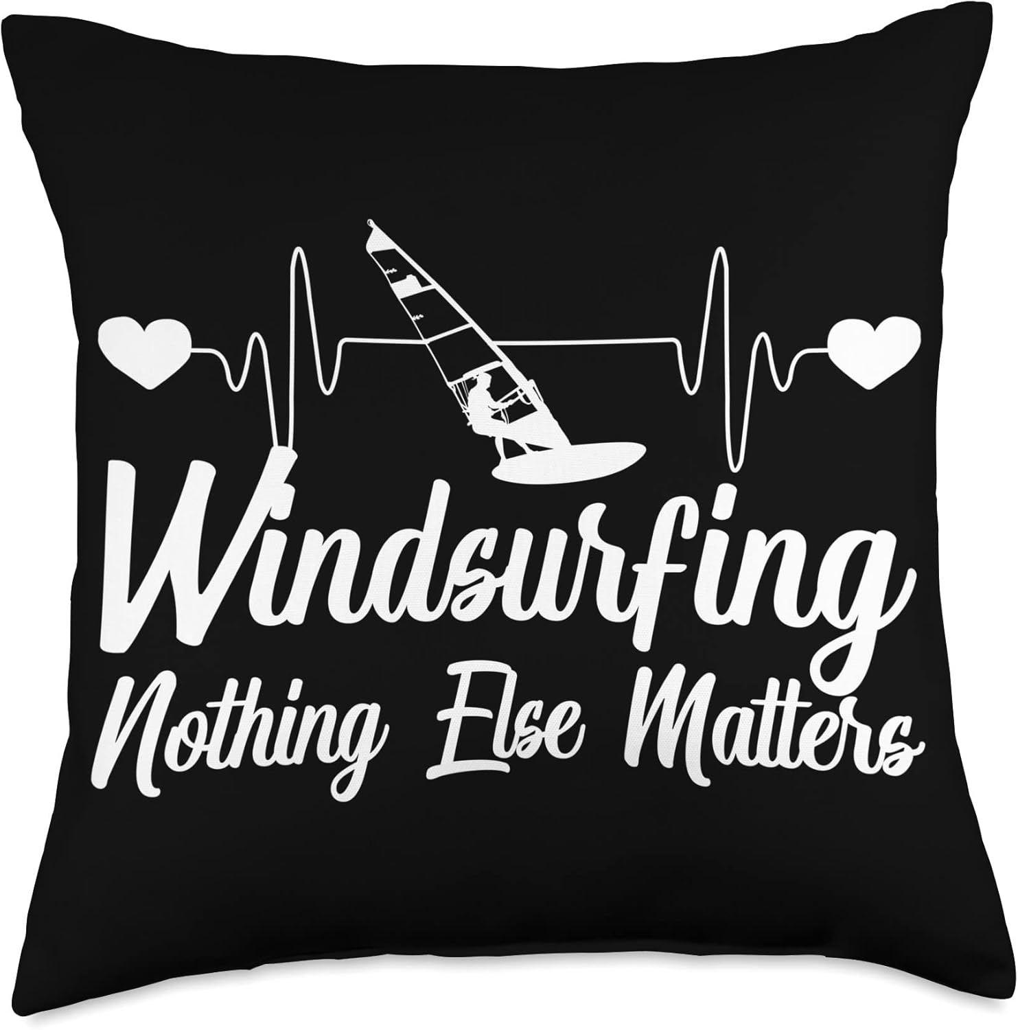 Windsurfer Windsurf Apparel Windsurfing Surfing Board Water Sports Throw Pillow, 18×18, Multicolor