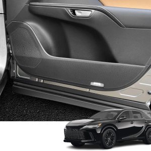 Bmolpt Accesorios interiores personalizados, 4 unidades para Lexus RX 350RX 350hRX 450h+RX 500h de cuero para puerta de automóvil, calcomanías Bmolpt Accesorios interiores personalizados, 4 unidades para Lexus RX 350RX 350hRX 450h+RX 500h de cuero para puerta de automóvil, calcomanías