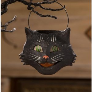 Bethany Lowe Vintage Happy Cat Cubo Pequeño TJ0200 Bethany Lowe Vintage Happy Cat Cubo Pequeño TJ0200