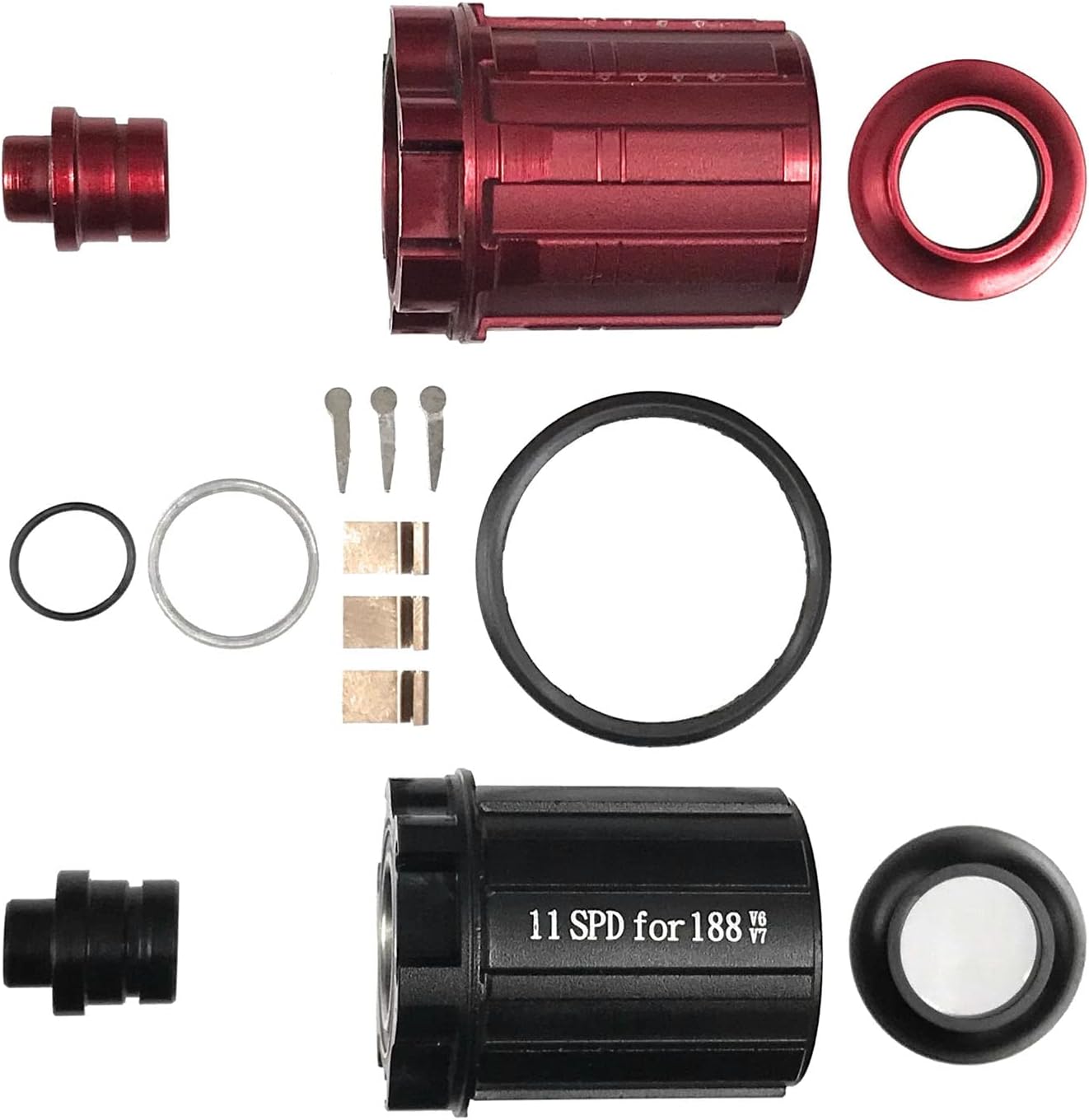 Zipp personalizado 11 velocidad conversión Freehub DIY Kit para 188 V6 V7 Hub acerorodamientos de cerámica