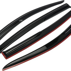 FEIDKS Viseras laterales con cinta adhesiva, deflector protector de lluvia, juego de 4 piezas para Honda HR-V HRV 2016-2022 FEIDKS Viseras laterales con cinta adhesiva, deflector protector de lluvia, juego de 4 piezas para Honda HR-V HRV 2016-2022