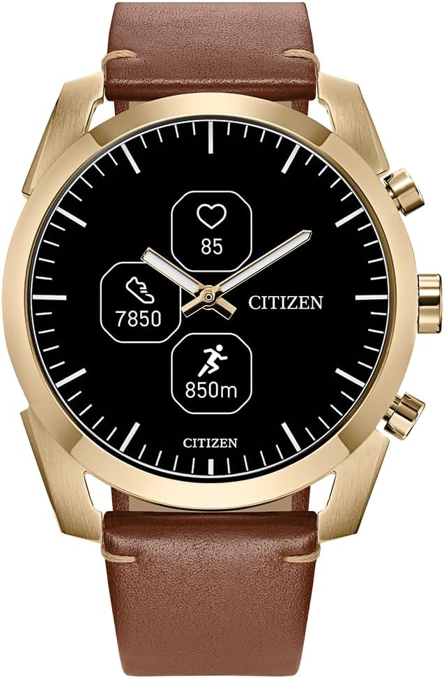 Citizen Reloj inteligente CZ con aplicación de bienestar YouQ con IBM Watson AI y investigación de la NASA, pantalla personalizable en blanco y