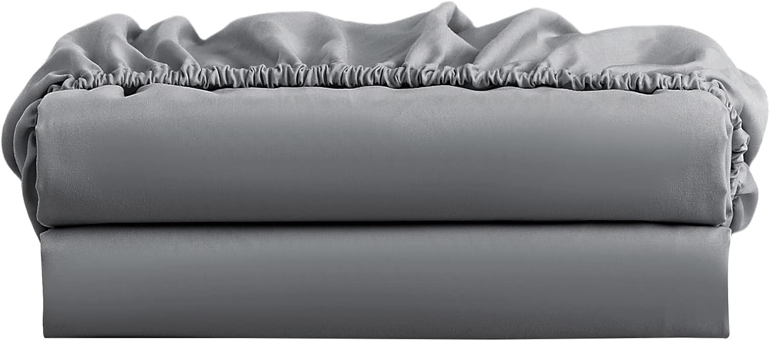 Paquete de 2 sábanas bajeras individuales  Sábana bajera de calidad de hotel tamaño individual  Ultra suave y transpirable  Microfibra cepillada
