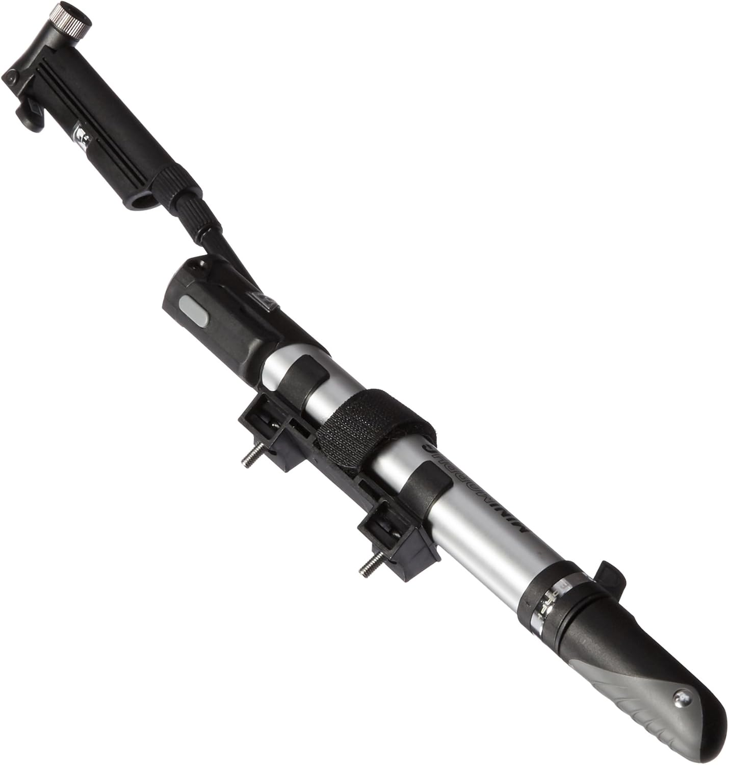 Topeak Mini bomba de morph con calibrador, negro, plata, 26.5 x 5 x 2.8 cm  10.4″ x 2.0″ x 1.1″