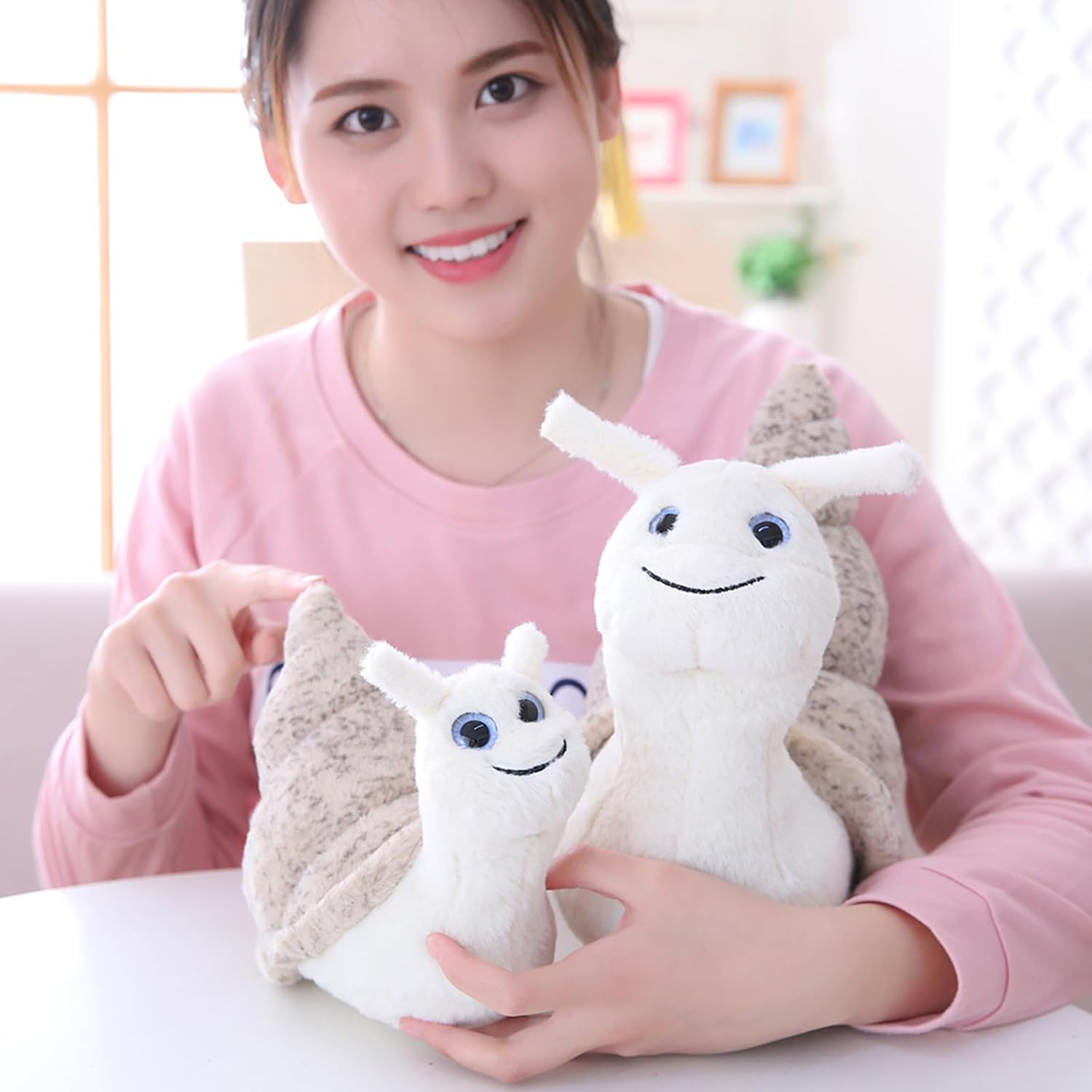 MUPI Almohadas de caracol, caracol, caracol, de animales, de 7.8 pulgadas, regalo de peluche para niños y niños, linda decoración kawaii, regalos