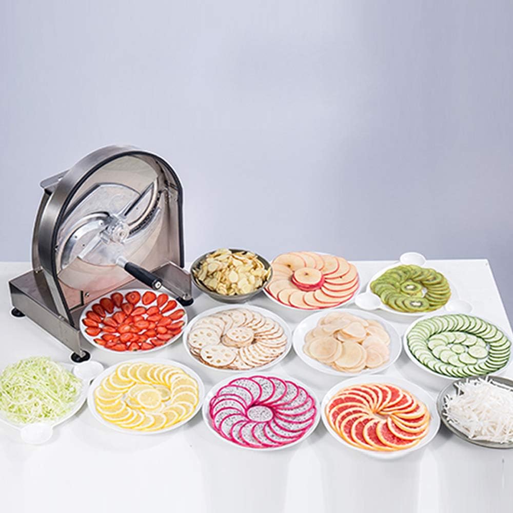 Grueso comercial manual de la cortadora de la fruta vegetal ajustable