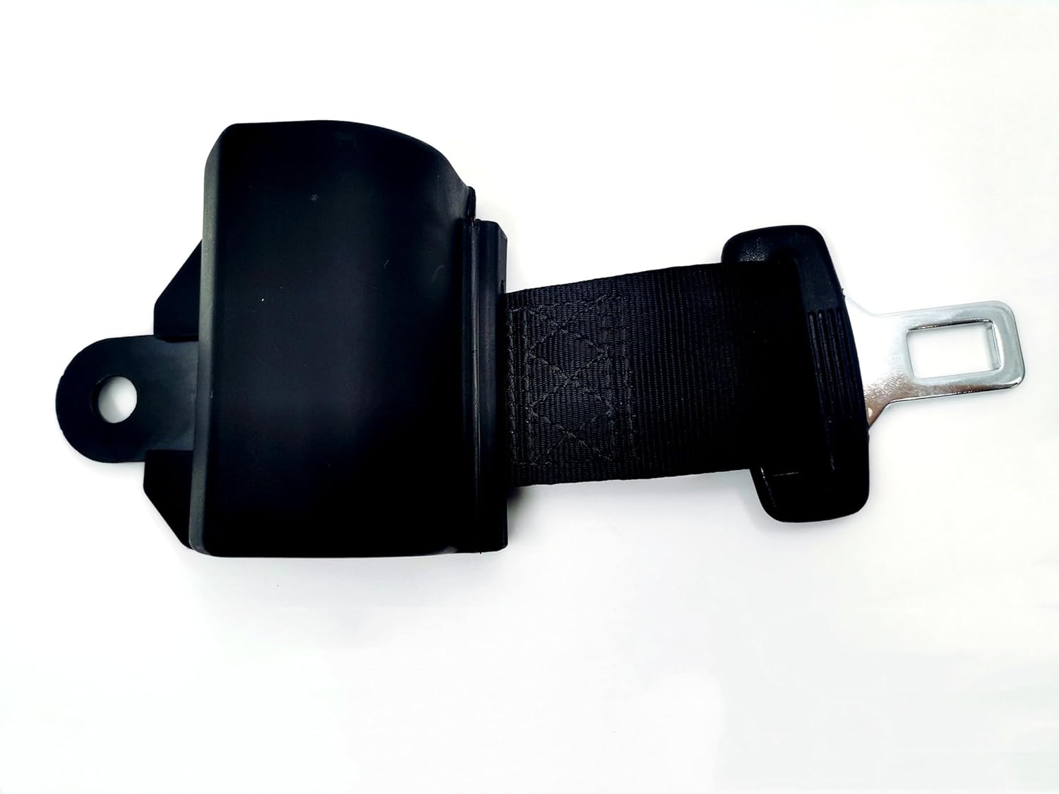 Cinturones de seguridad universales para carretilla elevadora y se adapta a tractor, cortacésped, carrito de golf, retráctil, negro, 46 pulgadas
