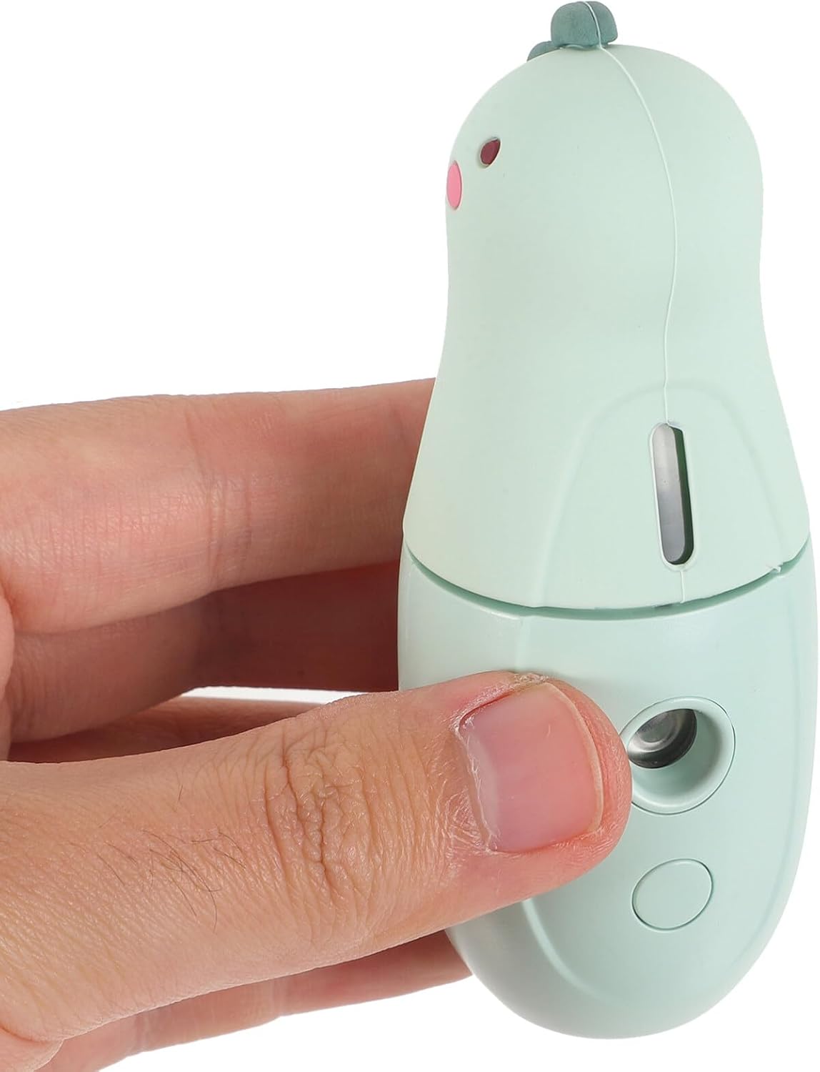 Beavorty 1 Unidades Nano Spray Dispositivo de Hidratación Pequeño Dinosaurio Humidificador Carga USB Mini Vapor Facial Portátil Luz Verde Belleza