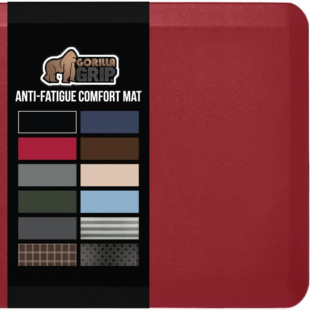 Gorilla Grip – Tapete acolchado antifatiga para cocina y más, grueso y ergonómico, cubierta impermeable resistente a los arañazos, de espuma,
