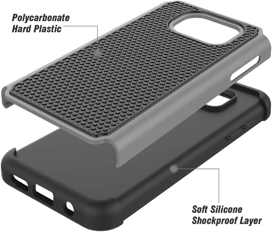 Funda protectora para Samsung Galaxy S7 (5.1 pulgadas, 2016) gris a prueba de golpes