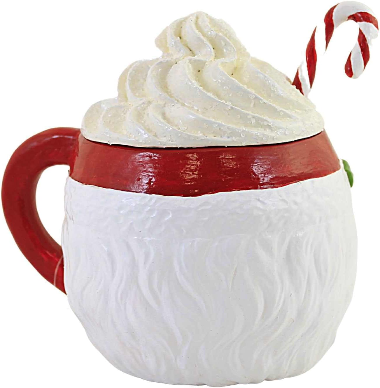 Bethany Lowe Sweet Tidings – Recipiente para taza con cabeza de Papá Noel, verde, rojo (TF1239)