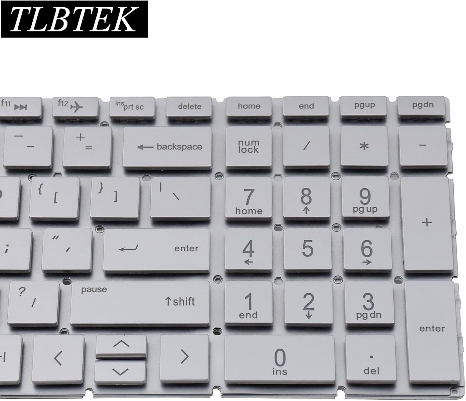 TLBTEK Teclado retroiluminado de repuesto compatible con 15-cx 16-a 15-dk 15-ec 17-cd Series Laptop L20333-001 AM28B000300 negro