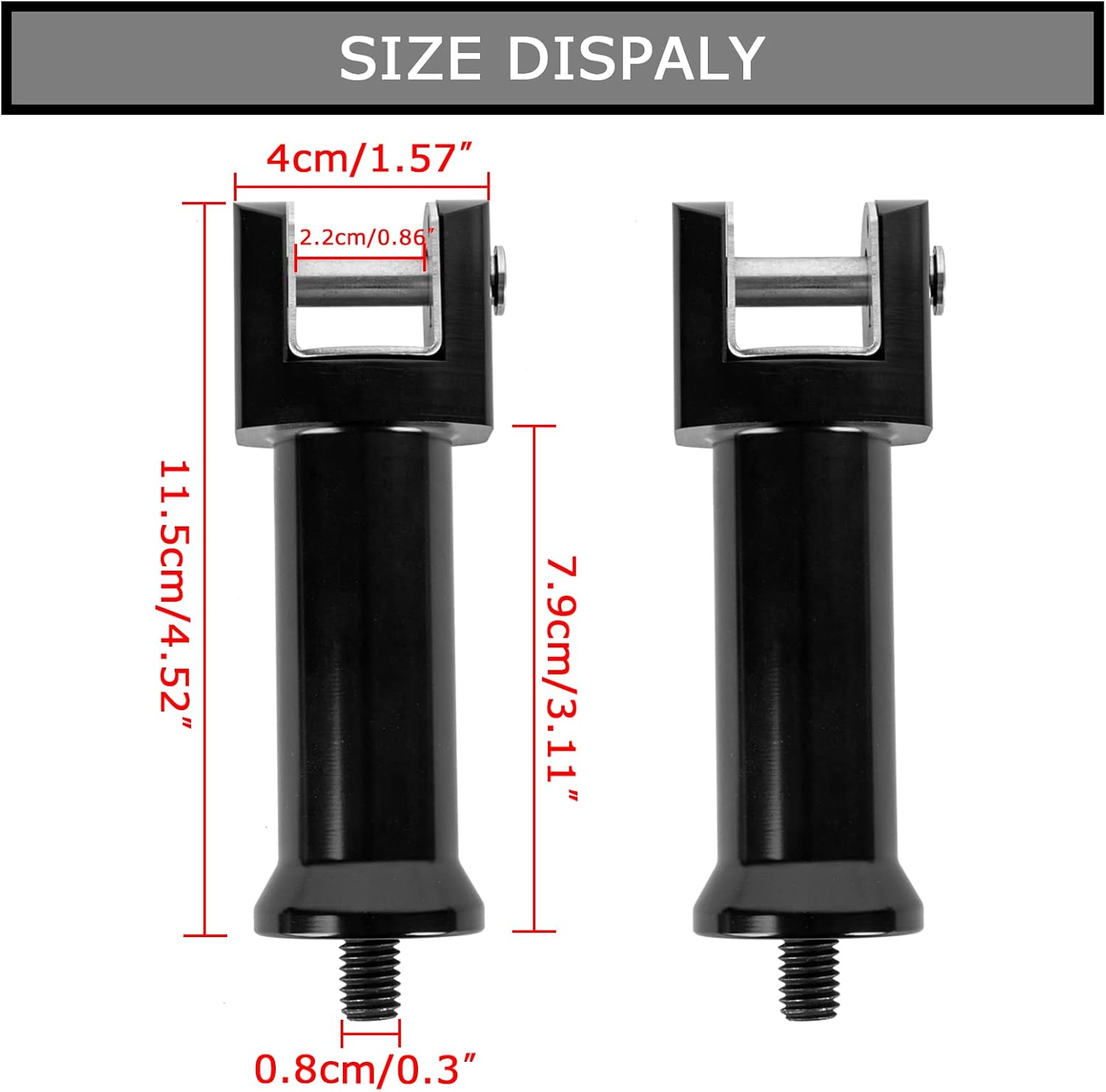 PSLER Soportes de estribera izquierda y derecha para modelos Softail Deluxe Fat Boy Heritage Sport Glide Softail Slim Street Bob Breakout Low Rider