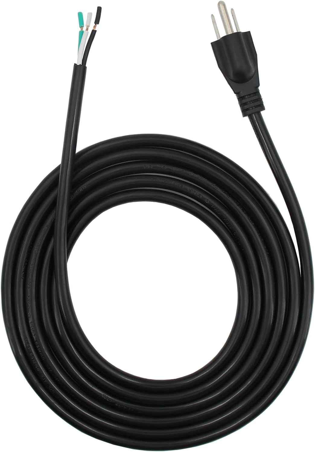Cable de alimentación de repuesto de 10 pies, cable de 110 V, 115 V, 120 V, 300 V, coleta para electrodomésticos, enchufe NEMA 5-15P US SJT 18AWG