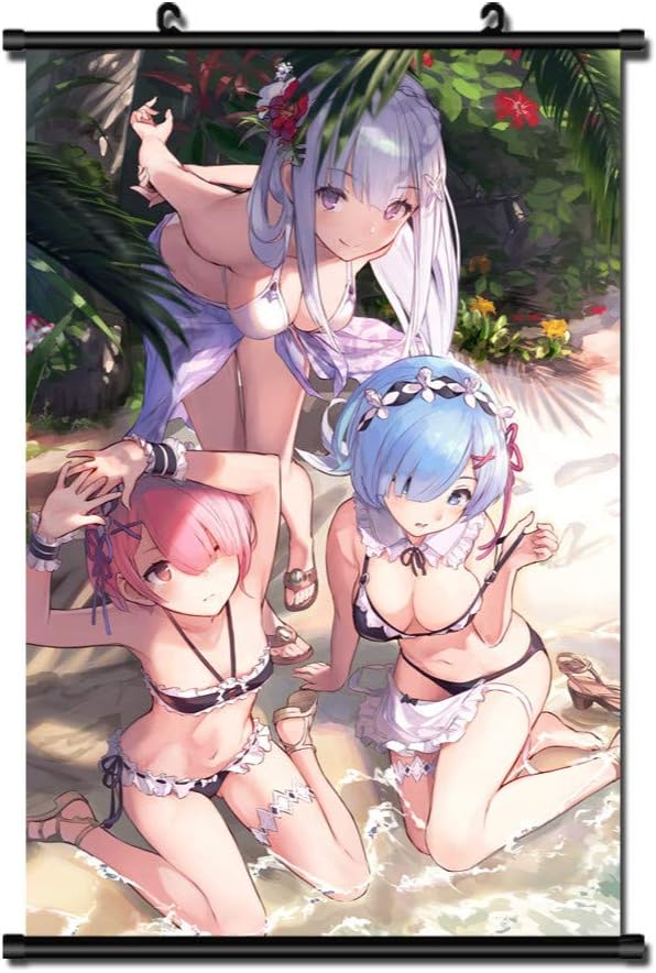 Anime japonés kara Hajimeru Isekai Seikatsu pintura de tela anime decoración del hogar pared carteles de desplazamiento para decoración