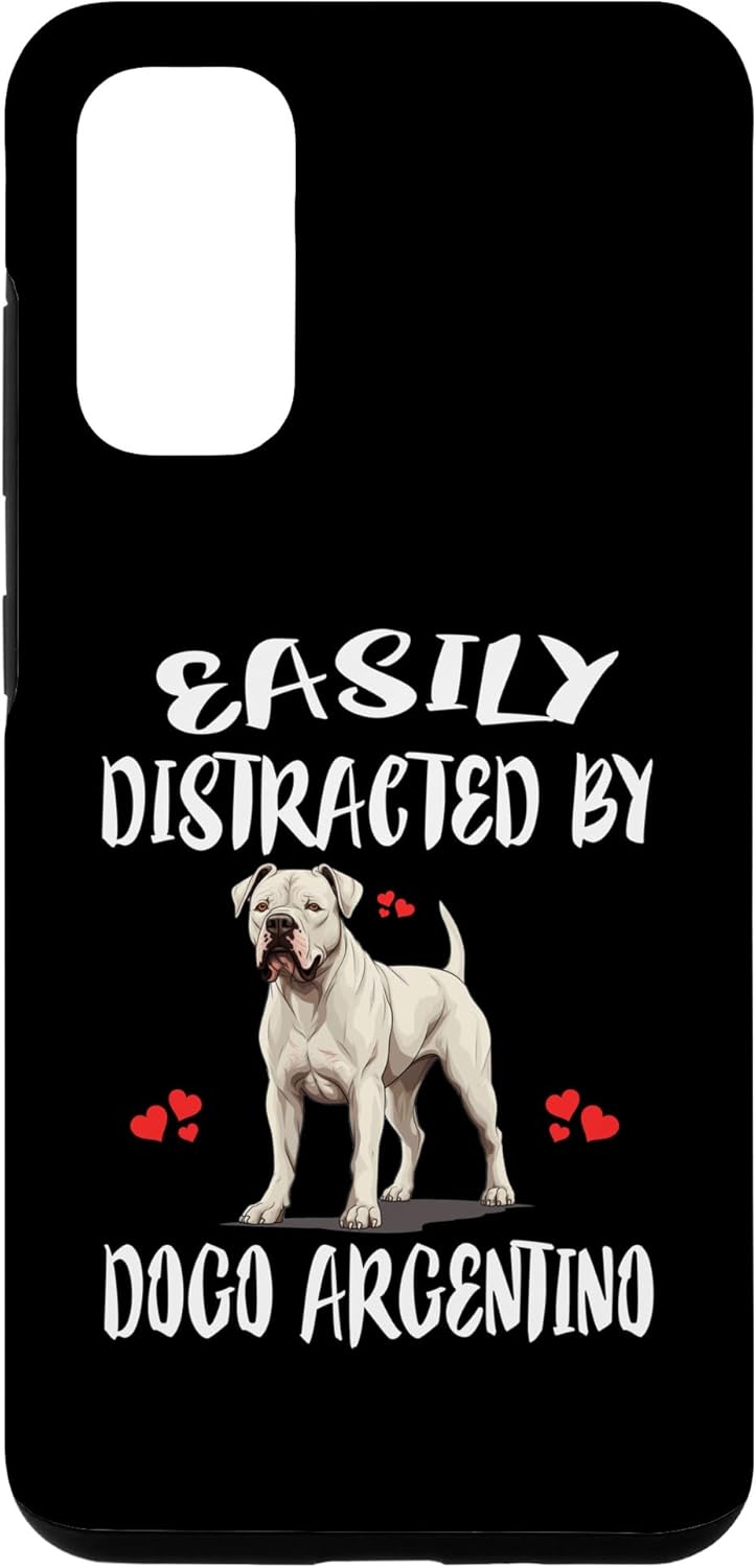 Galaxy S20 Easily Distracted By Dogo Argentino Dog Case