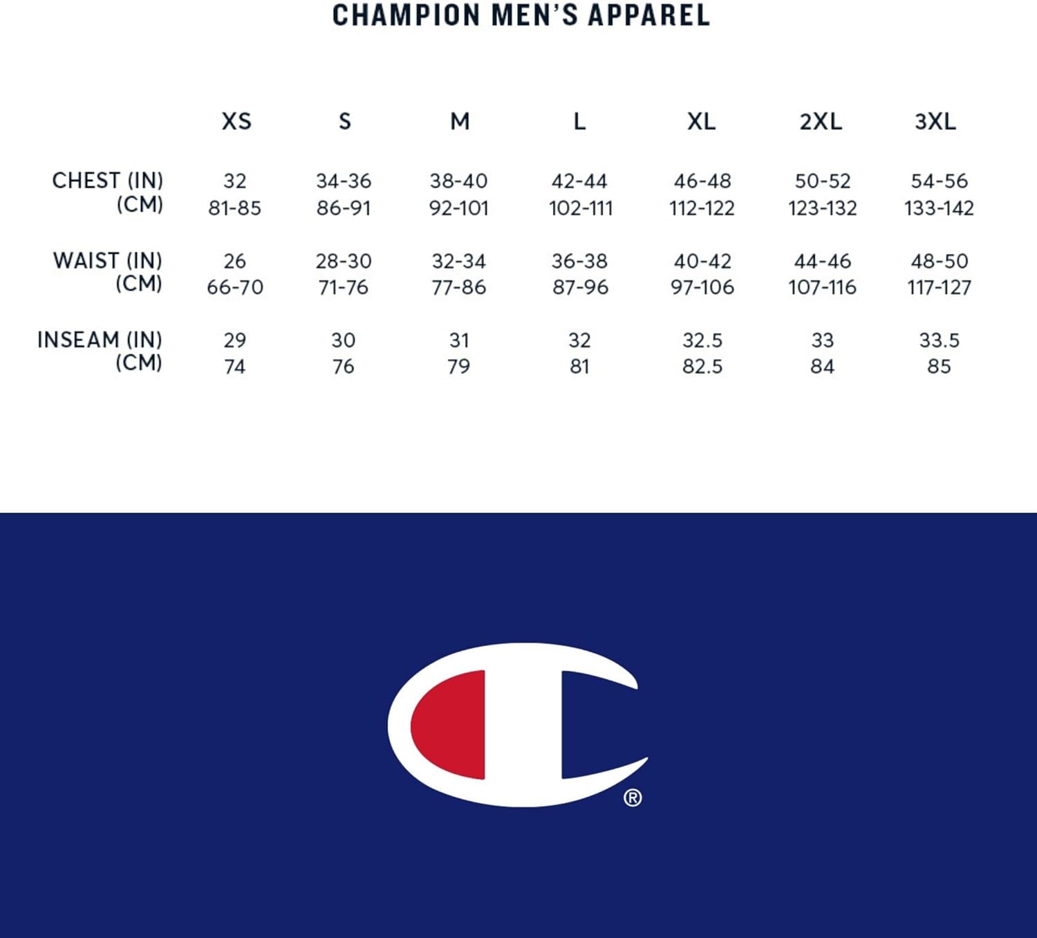 Champion Pantalones deportivos para hombre, Powerblend, vellón, con parte inferior abierta (talla regular o grande y alto)