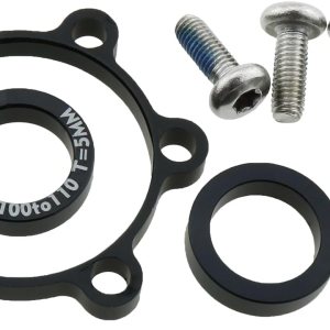 Adaptador de conversión de cubo de impulso delantero negro para bicicleta trasera, 0.591 in x 3.937 in a 4.331 in Adaptador de conversión de cubo de impulso delantero negro para bicicleta trasera, 0.591 in x 3.937 in a 4.331 in