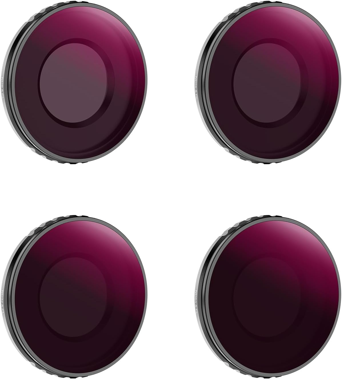K&F Concept Paquete de 4 filtros NDPL compatibles con DJI Osmo Action 4, ND8PL ND16PL ND32PL ND64PL Filtros multifunción polarizadores de densidad