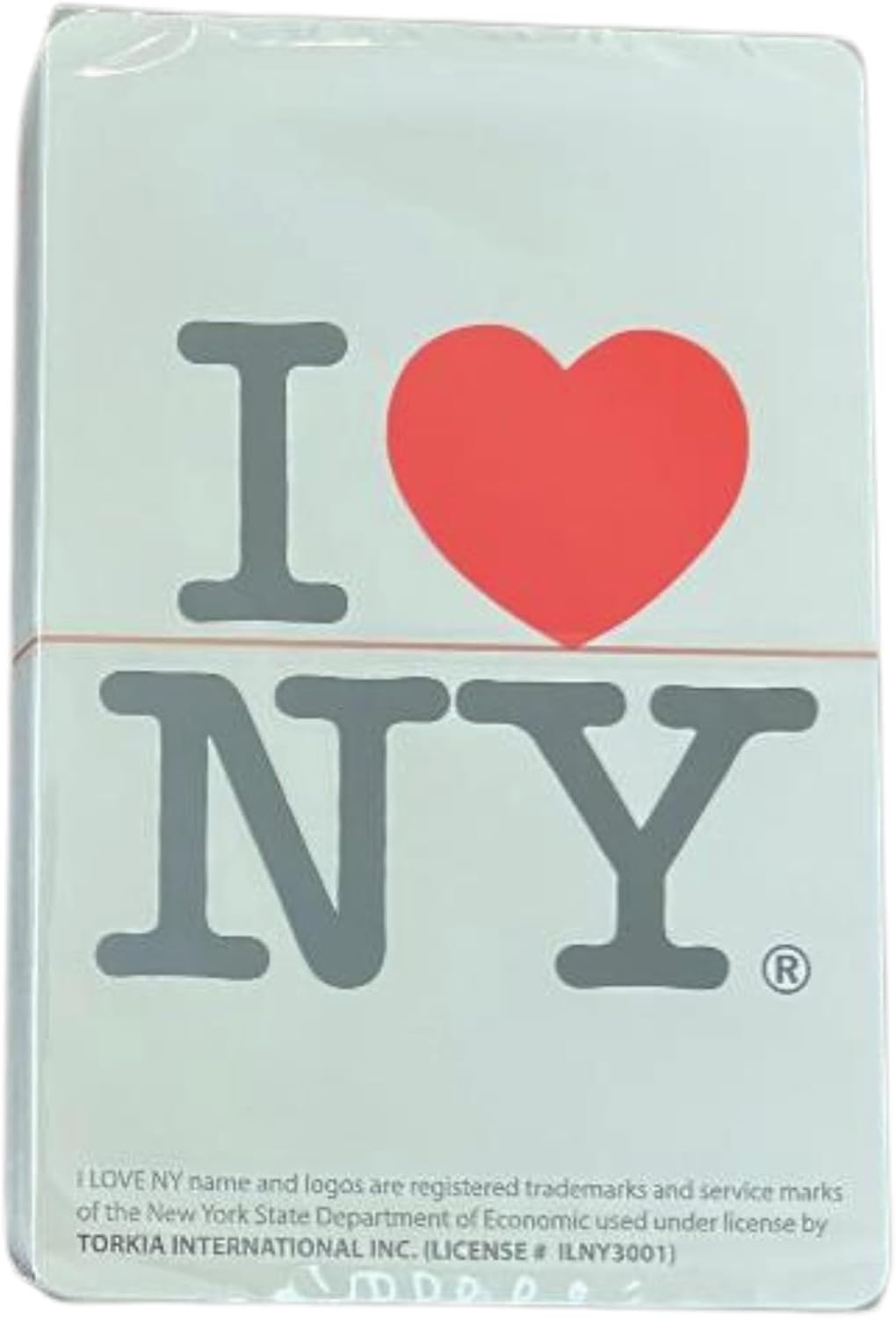 Lunch Money I Love (Heart) New York NY – Baraja de cartas estándar de póquer, viene en una funda rígida coleccionable (blanco I Love New York)