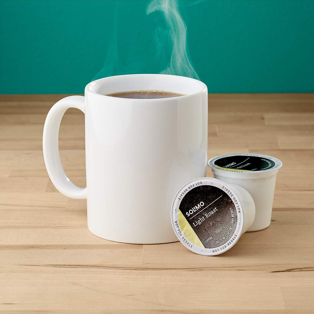 Solimo Marca de Tienda 100 Cápsulas K-cup de café tostado ligero